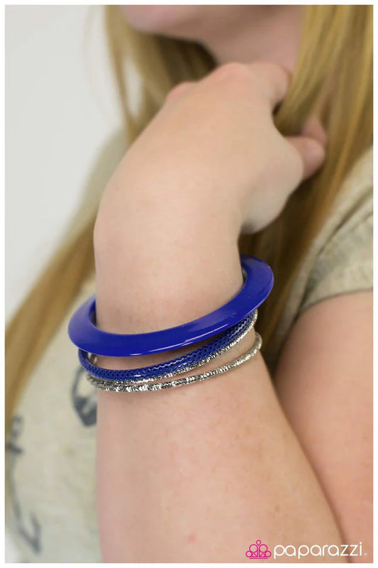 Paparazzi Bracelet ~ Work It Girl - Blue