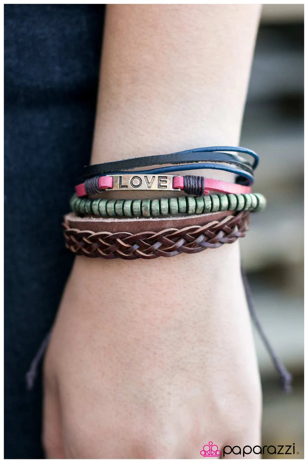 Paparazzi Bracelet ~ Eat, Pray, Love  - Pink