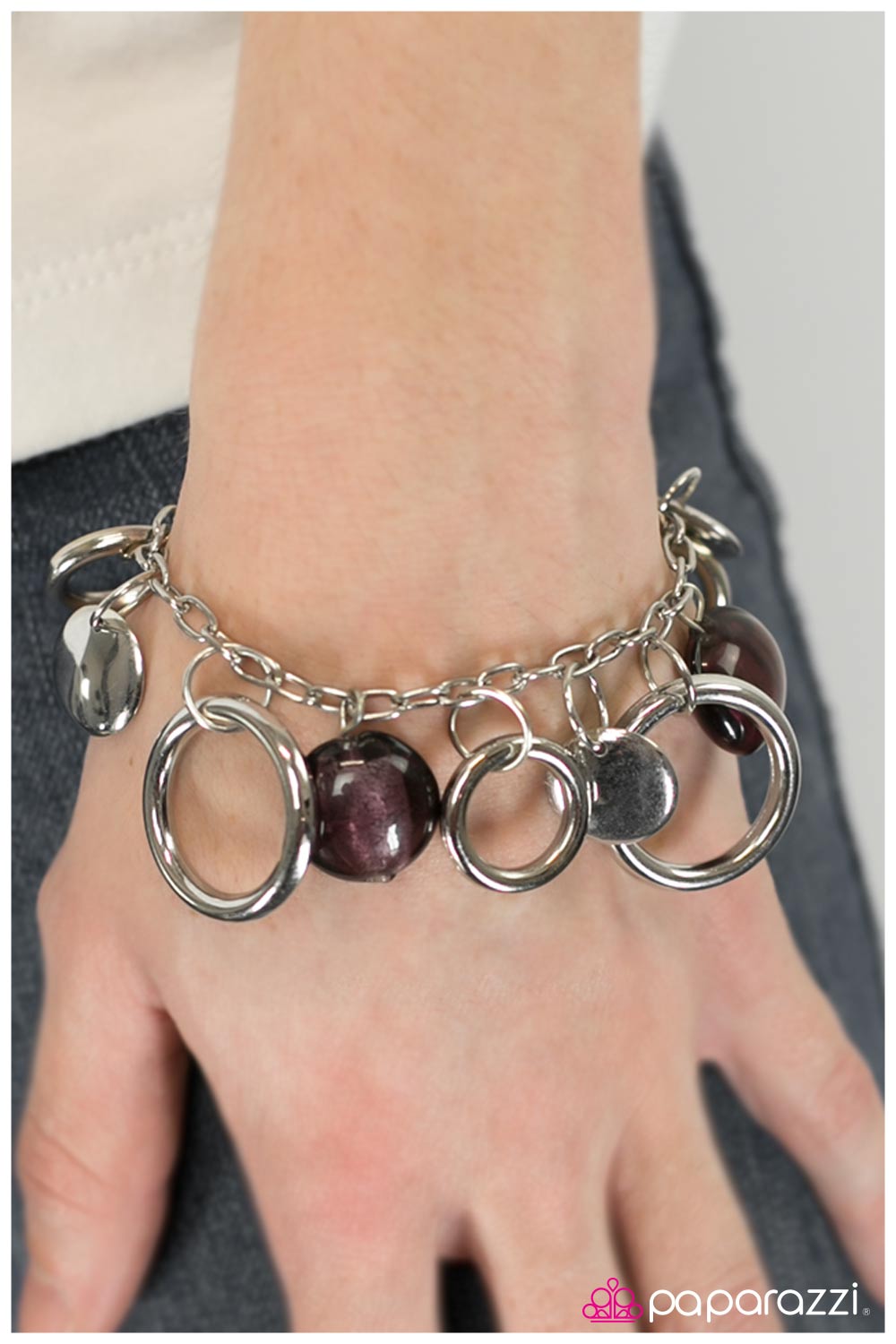 Paparazzi Bracelet ~ Weather The Storm - Purple