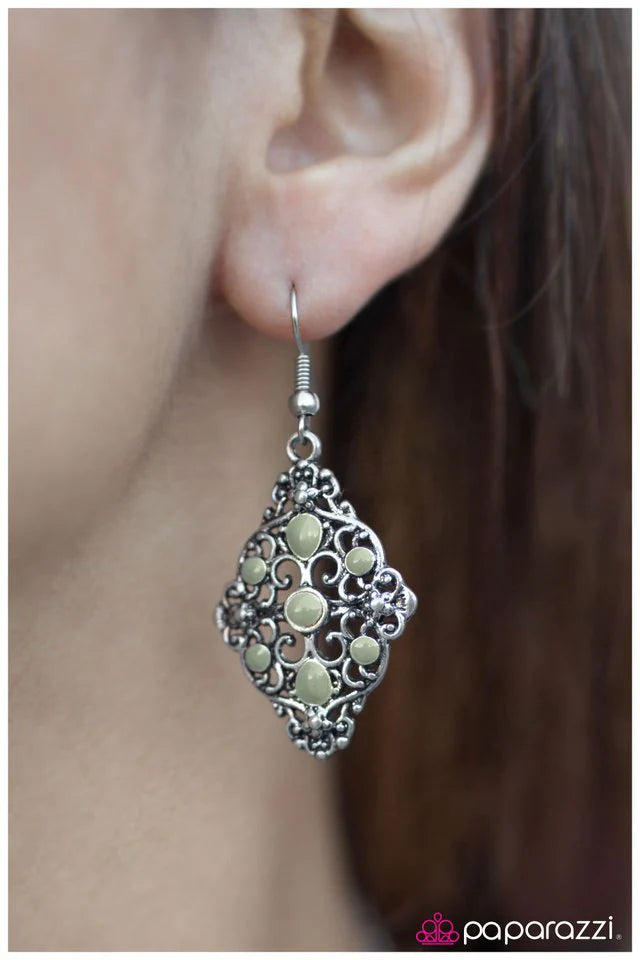 Pendiente Paparazzi ~ Nueva York, Nueva York - Verde