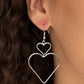 Paparazzi Earring ~ Heartbeat Harmony - Silver