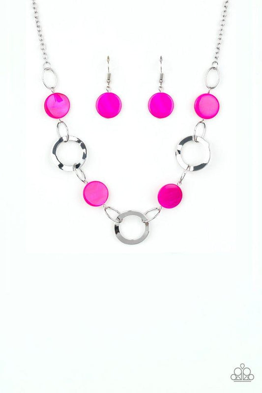 Paparazzi Necklace ~ Bermuda Bliss - Pink