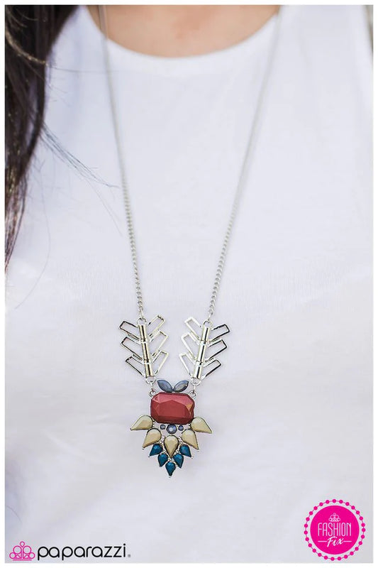 Paparazzi Necklace ~ IndePENDANT Woman - Multi