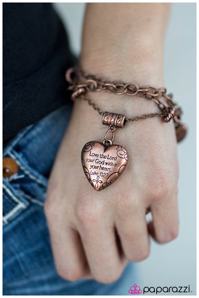 Pulsera Paparazzi ~ After My Own Heart - Cobre