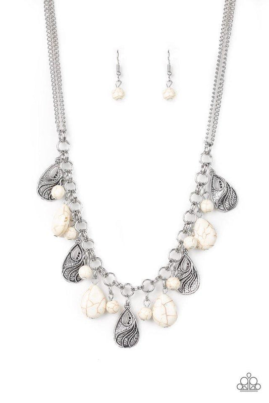 Paparazzi Necklace ~ Terra Tranquility - White