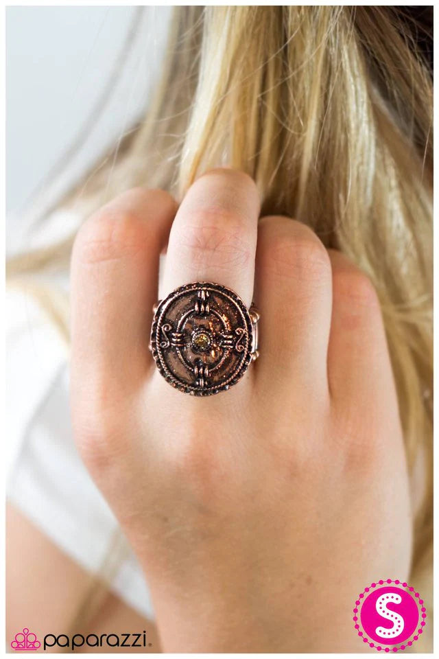 Paparazzi Ring ~ A Step In The Right Direction - Copper