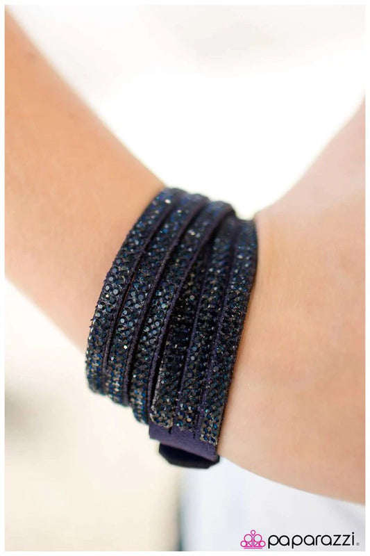 Paparazzi Bracelet ~ The WRAP Nae Nae - Blue