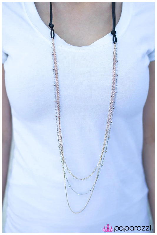 Paparazzi Necklace ~ Good to be Bad - Gold