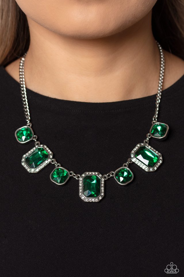 Royal Rumble - Green - Paparazzi Necklace Image