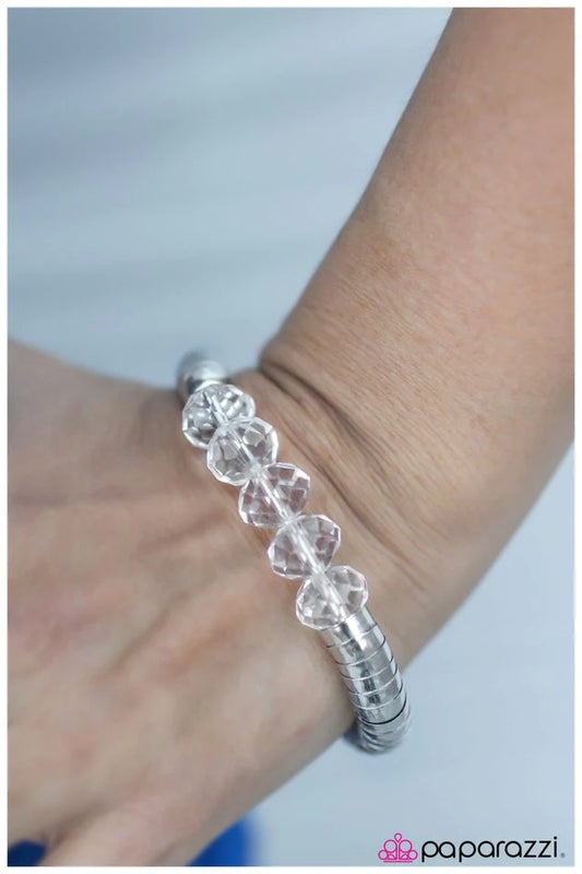 Paparazzi Bracelet ~ Loud and Clear - White