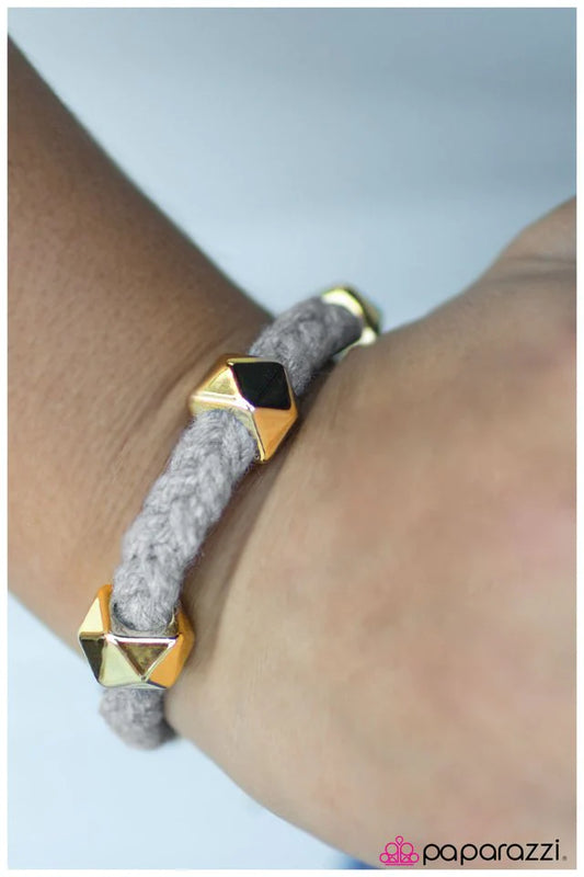 Paparazzi Bracelet ~ Feng Shui - Gray