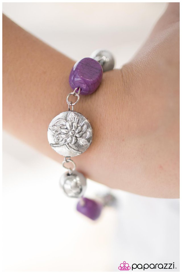 Paparazzi Bracelet ~ Easter Island - Purple