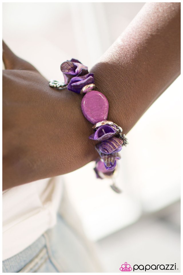 Paparazzi Bracelet ~ Shell We Dance? - Purple