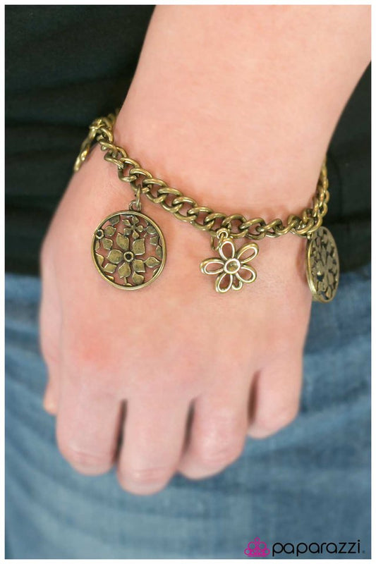 Paparazzi Bracelet ~ My Good Luck Charm - Brass