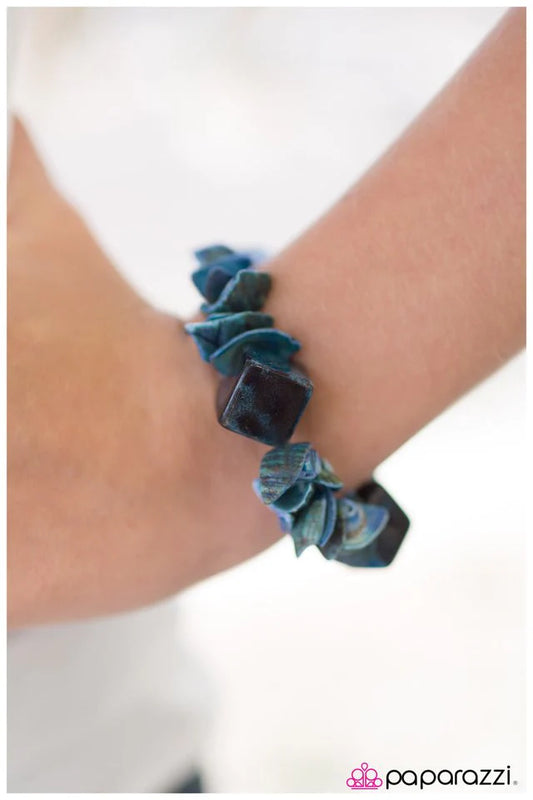 Paparazzi Bracelet ~ So Glad To SEA You - Blue