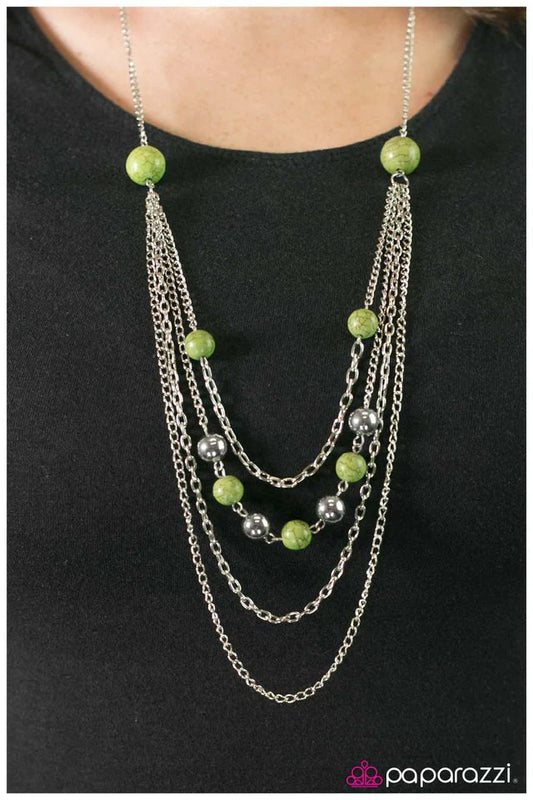 Paparazzi Necklace ~ Roman Holiday - Green