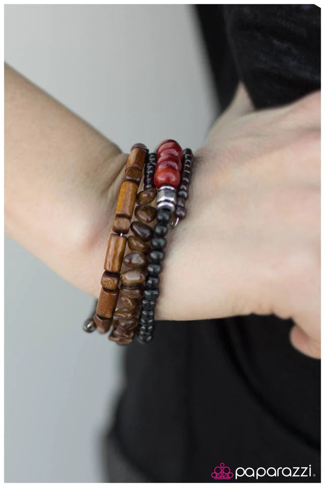 Paparazzi Bracelet ~ Second Nature - Brown