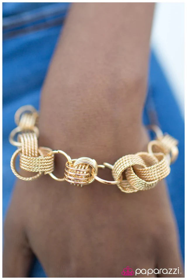 Paparazzi Bracelet ~ High Class - Gold