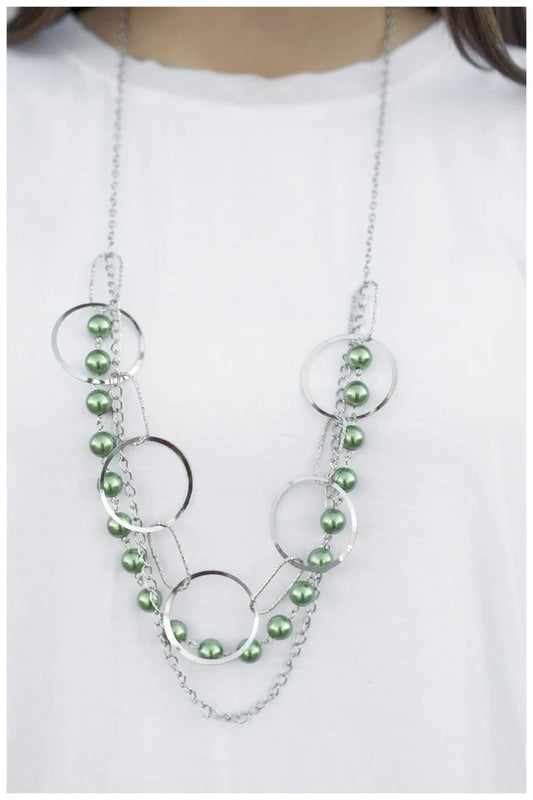 Paparazzi Necklace ~ Parade Of Lights - Green