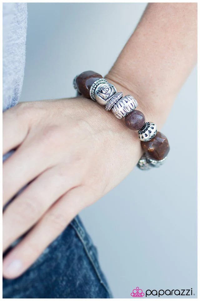 Paparazzi Bracelet ~ Rock Steady - Brown