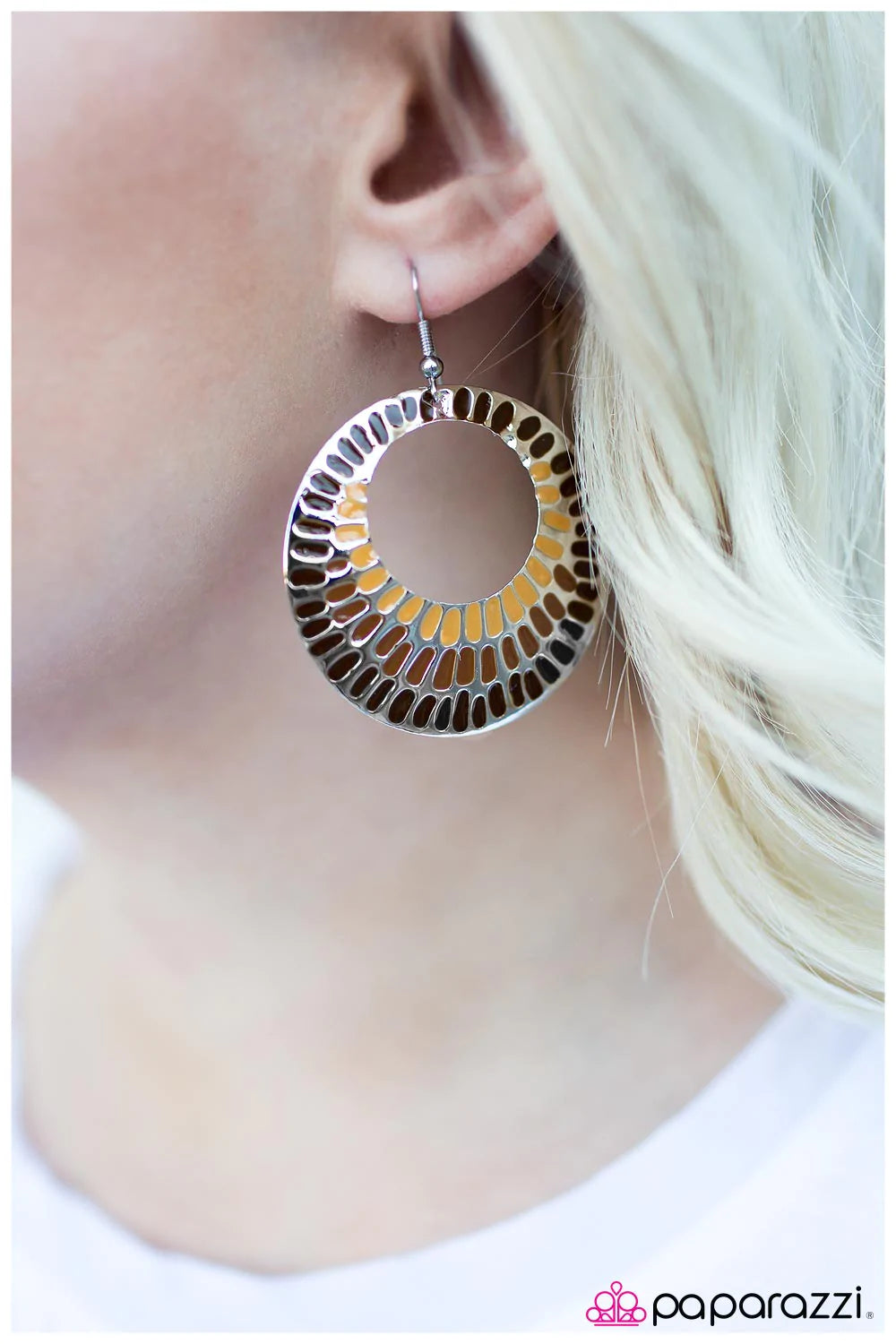 Paparazzi Earring ~ Mrs. Peacock - Brown