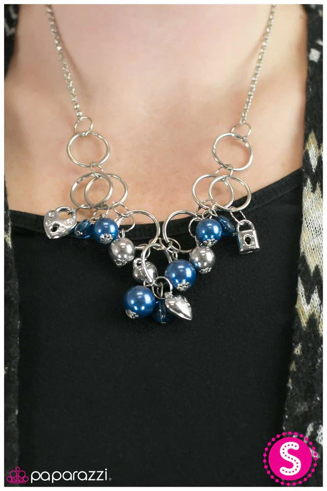 Paparazzi Necklace ~ In A Bind - Blue