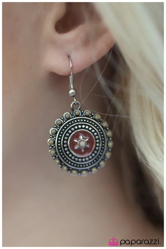 Paparazzi Earring ~ Wild Tumbleweed - Multi