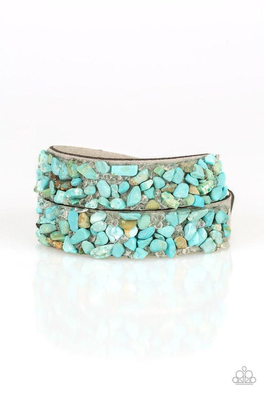 Paparazzi Bracelet ~ CRUSH To Conclusions - Blue