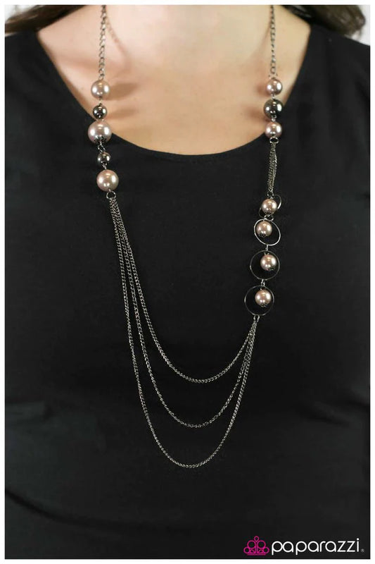 Paparazzi Necklace ~ Symphony No. 9 - Brown