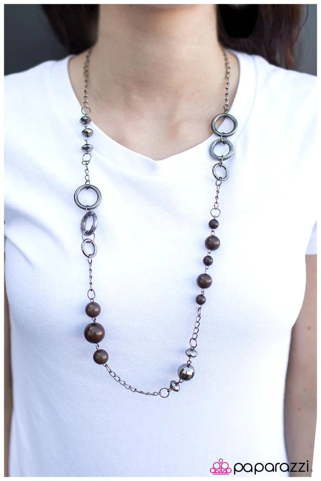 Paparazzi Necklace ~ That Thing You Do - Brown