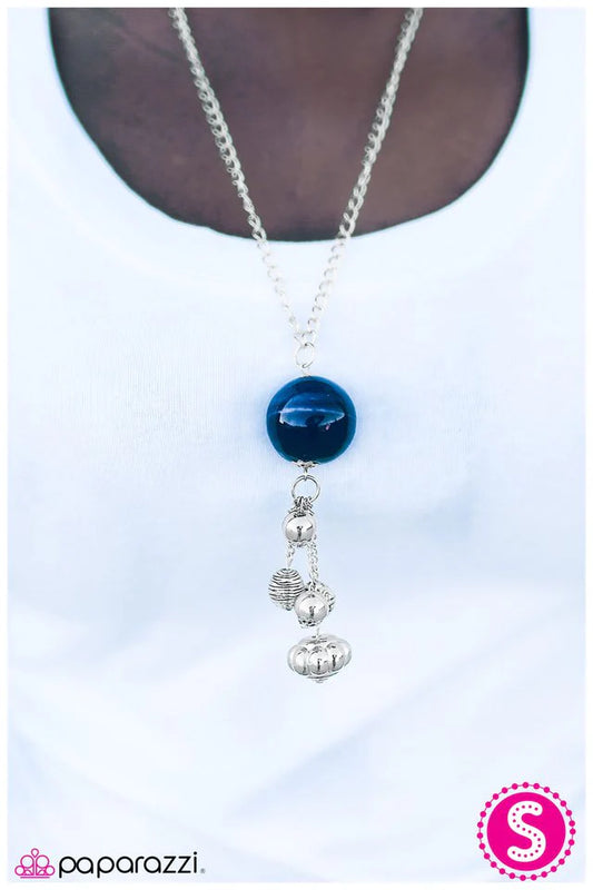 Paparazzi Necklace ~ Globetrotter - Blue