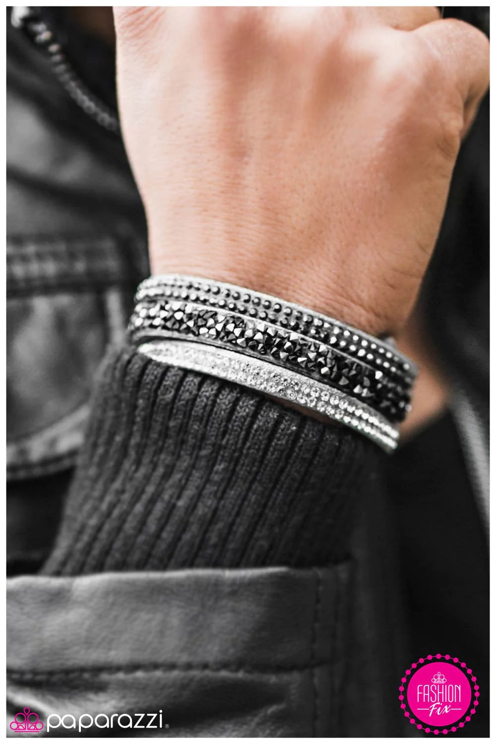 Pulsera Paparazzi ~ Rock You Like A Hurricane - Plata