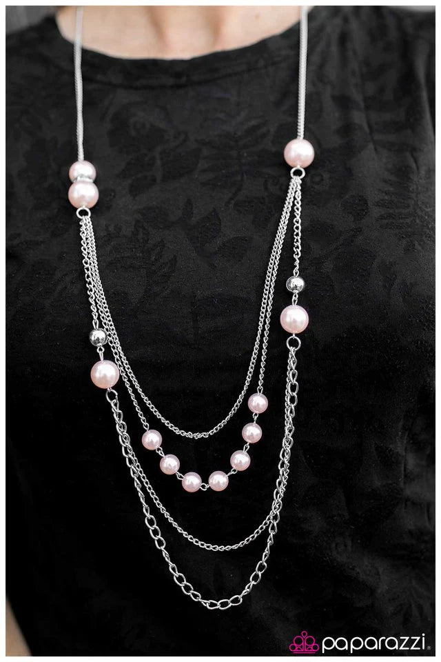 Collar Paparazzi ~ Dulce Amor - Rosa