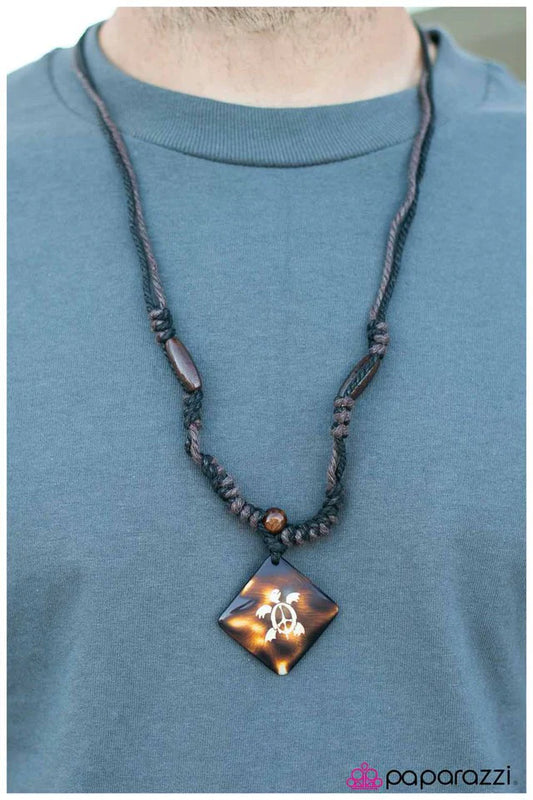 Paparazzi Necklace ~ Honolulu Haven - Brown