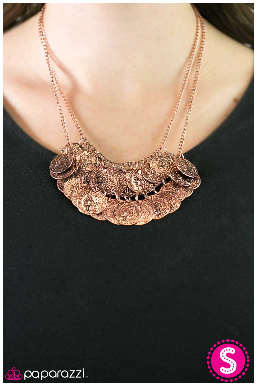 Paparazzi Necklace ~ COIN Artist - Copper