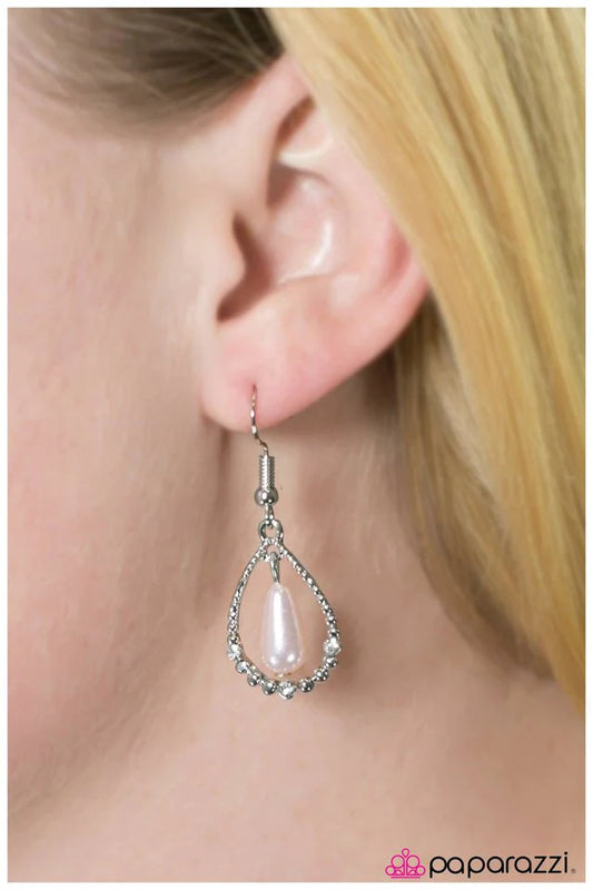 Paparazzi Earring ~ The Proposal - Pink