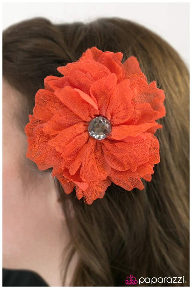 Paparazzi Hair Accessories ~ Best LACE Forward - Orange