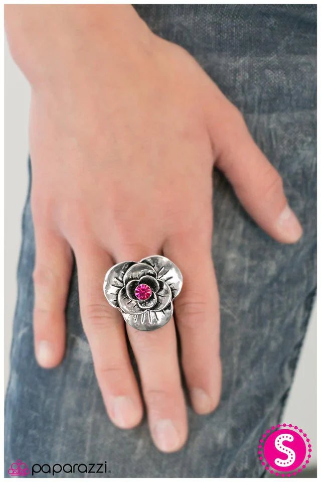 Anillo Paparazzi ~ Ella camina con belleza - Rosa