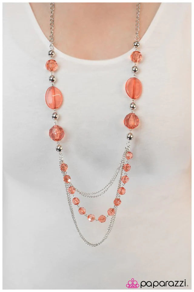 Collar Paparazzi ~ Keep Dreamin - Naranja