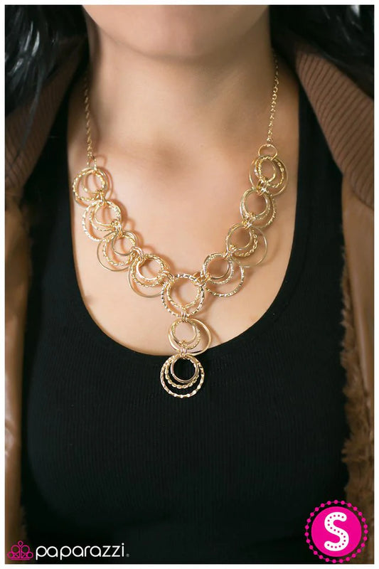 Paparazzi Necklace ~ Foolish Games - Gold