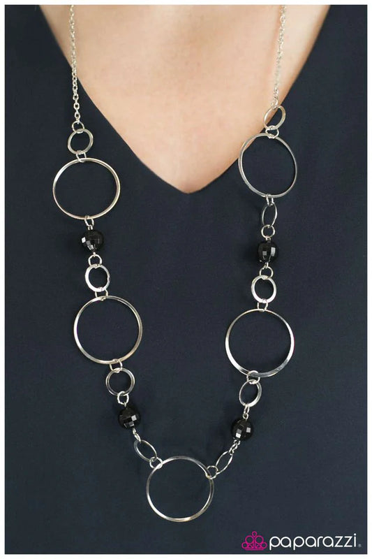 Paparazzi Necklace ~ Lets Start At The Very Beginning - Black