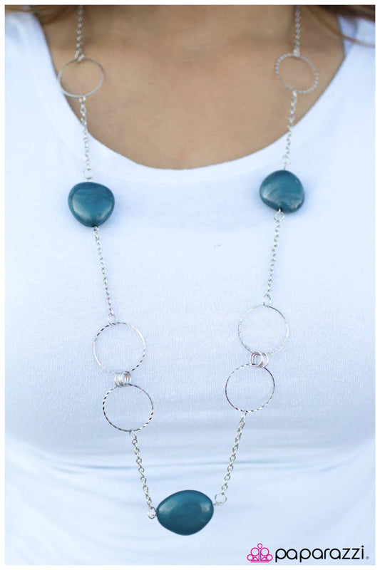 Paparazzi Necklace ~ Innocent and Illustrious - Blue