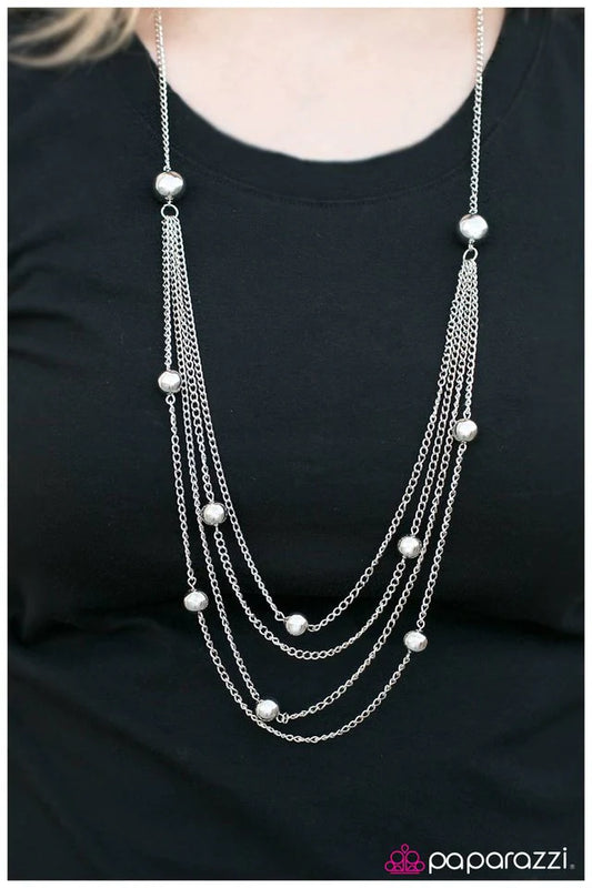 Paparazzi Necklace ~ Lead The Way! - Silver