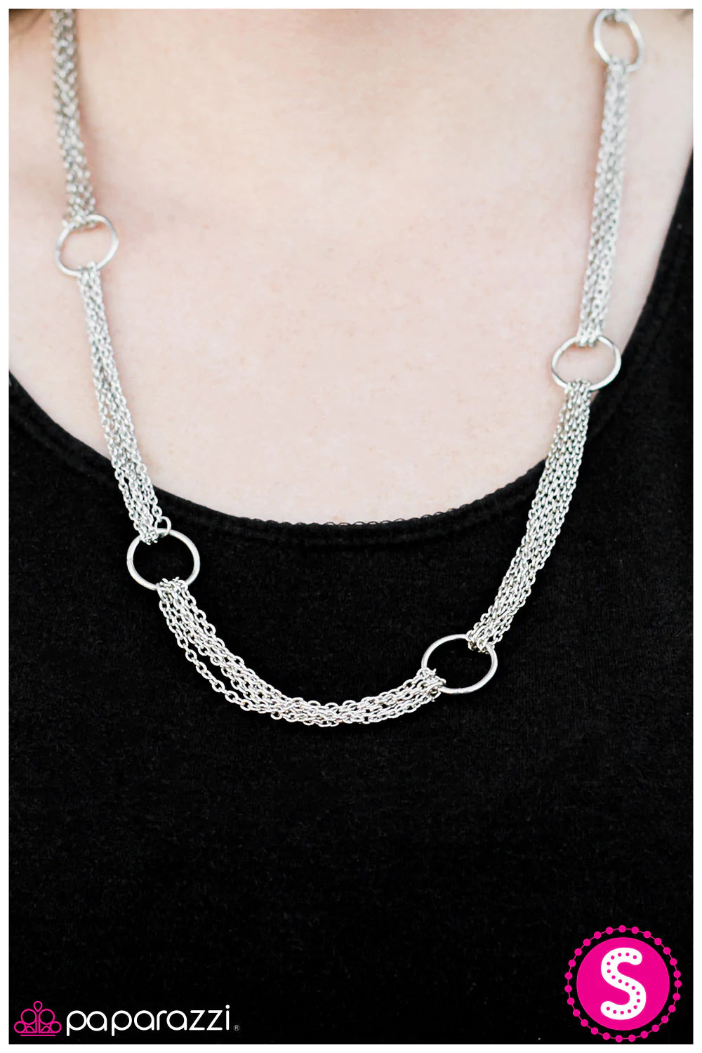 Paparazzi Necklace ~ Chain Lightning  - Silver