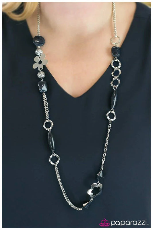 Paparazzi Necklace ~ Ode To Joy - Blue