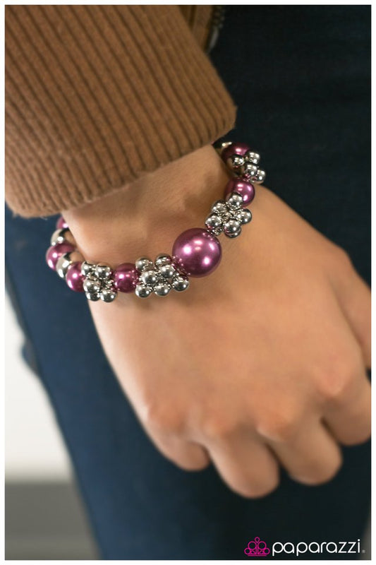 Pulsera Paparazzi ~ Brazalete Candy - Rosa