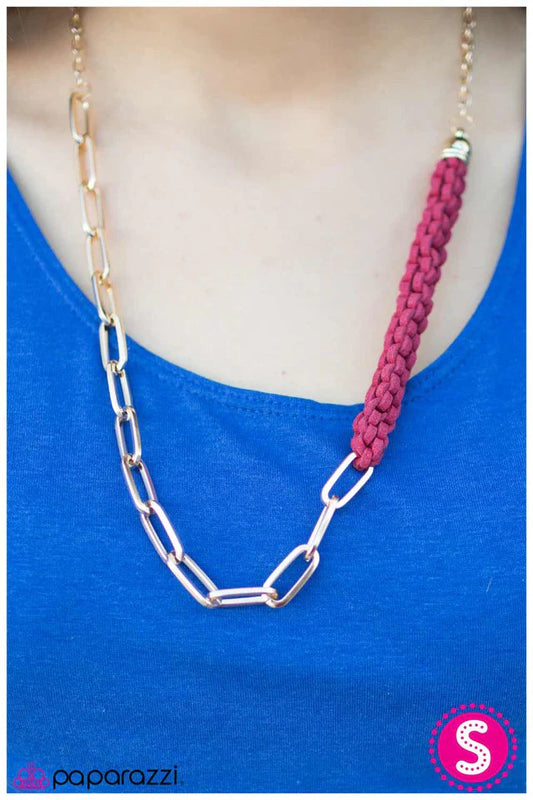 Paparazzi Necklace ~ On The Prowl - Pink