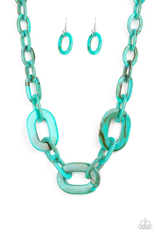 Paparazzi Necklace ~ All In-VINCIBLE - Blue