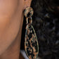 Paparazzi Earring ~ A HAUTE Commodity - Black