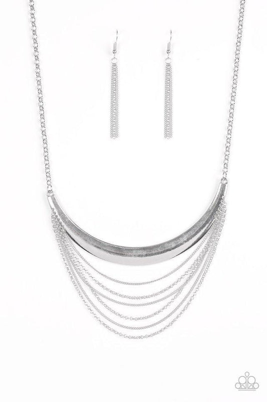 Paparazzi Necklace - Way Wayfarer - Silver